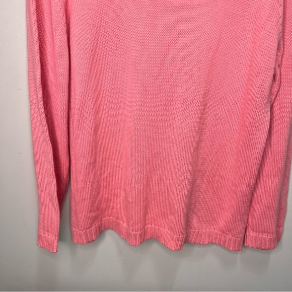 Vintage Tradition Country Collection Pink Cable Knit Full Zip Sweater Size XL - Picture 6 of 11